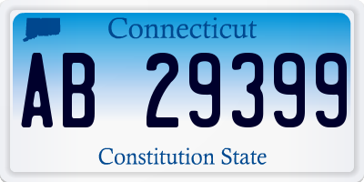 CT license plate AB29399