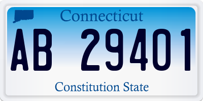 CT license plate AB29401