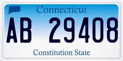 CT license plate AB29408