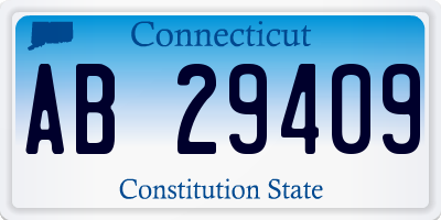 CT license plate AB29409