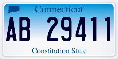 CT license plate AB29411