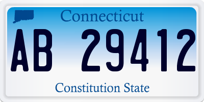 CT license plate AB29412