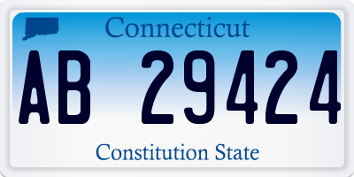 CT license plate AB29424