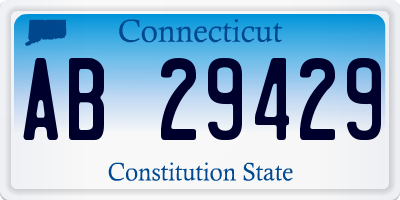 CT license plate AB29429