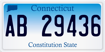 CT license plate AB29436