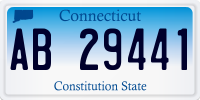 CT license plate AB29441