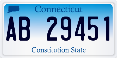 CT license plate AB29451