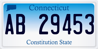 CT license plate AB29453