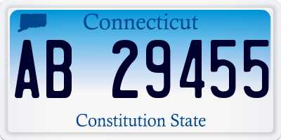 CT license plate AB29455