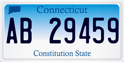 CT license plate AB29459
