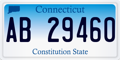 CT license plate AB29460