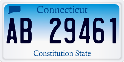 CT license plate AB29461
