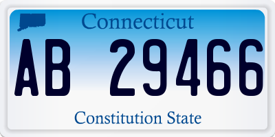 CT license plate AB29466