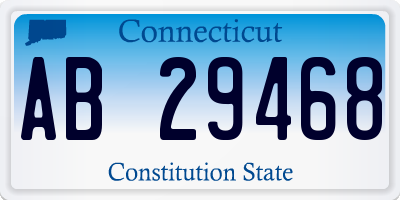 CT license plate AB29468