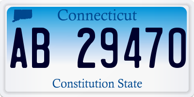 CT license plate AB29470