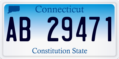 CT license plate AB29471