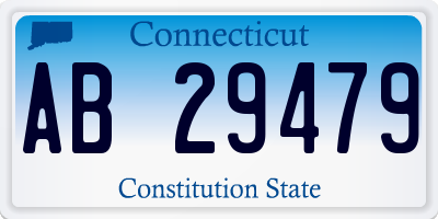 CT license plate AB29479