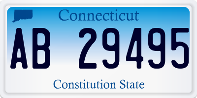 CT license plate AB29495