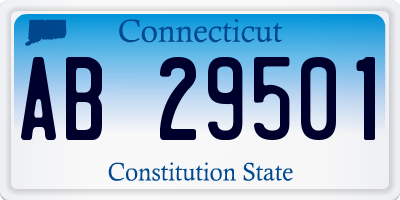 CT license plate AB29501