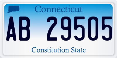 CT license plate AB29505