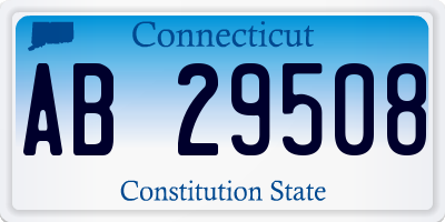 CT license plate AB29508