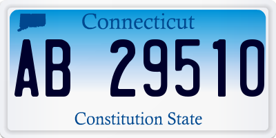 CT license plate AB29510
