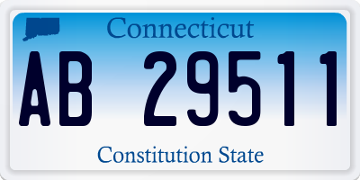 CT license plate AB29511