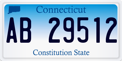 CT license plate AB29512