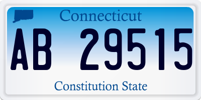 CT license plate AB29515