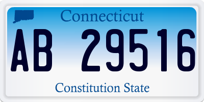 CT license plate AB29516