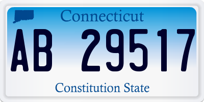 CT license plate AB29517