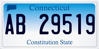 CT license plate AB29519