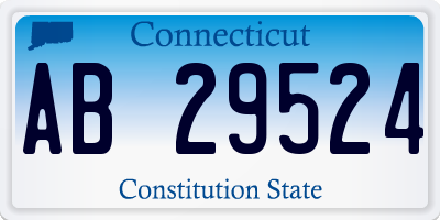 CT license plate AB29524