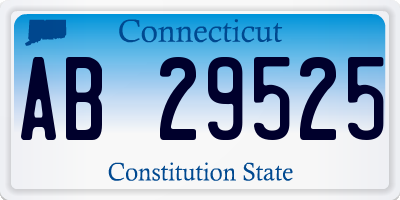 CT license plate AB29525
