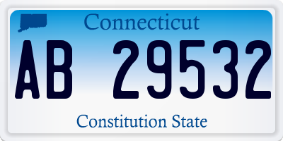 CT license plate AB29532