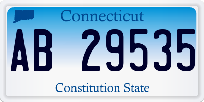 CT license plate AB29535