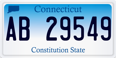 CT license plate AB29549