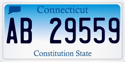 CT license plate AB29559