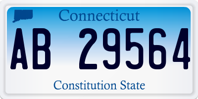 CT license plate AB29564