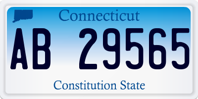 CT license plate AB29565