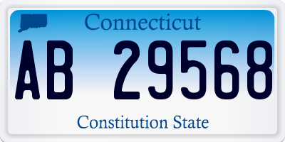 CT license plate AB29568