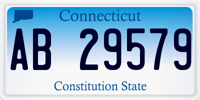 CT license plate AB29579