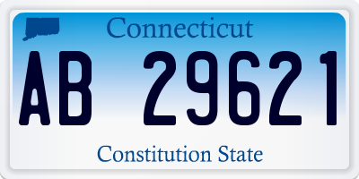 CT license plate AB29621