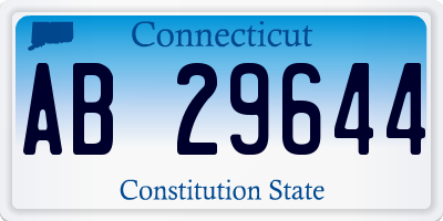CT license plate AB29644