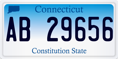 CT license plate AB29656