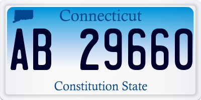 CT license plate AB29660