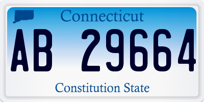 CT license plate AB29664