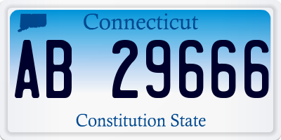CT license plate AB29666