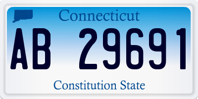 CT license plate AB29691