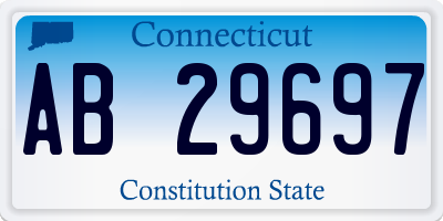 CT license plate AB29697